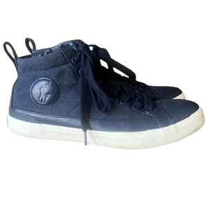 Polo Ralph Lauren men’s Clark lace up high top shoe excellent cond 8D